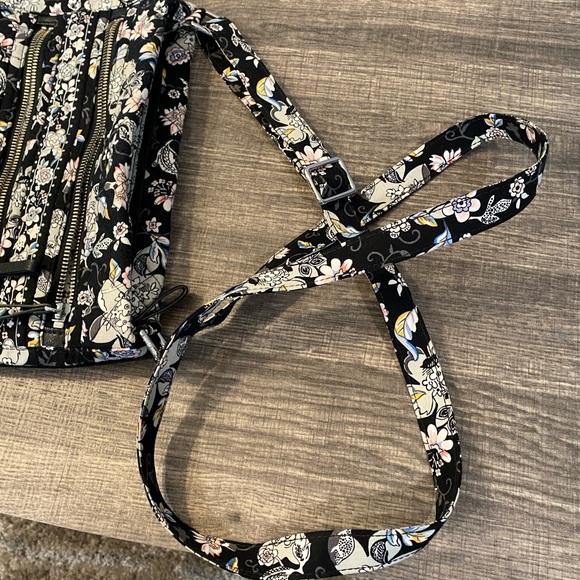 Black Floral Vera Bradley Crossbody - Picture 4 of 12